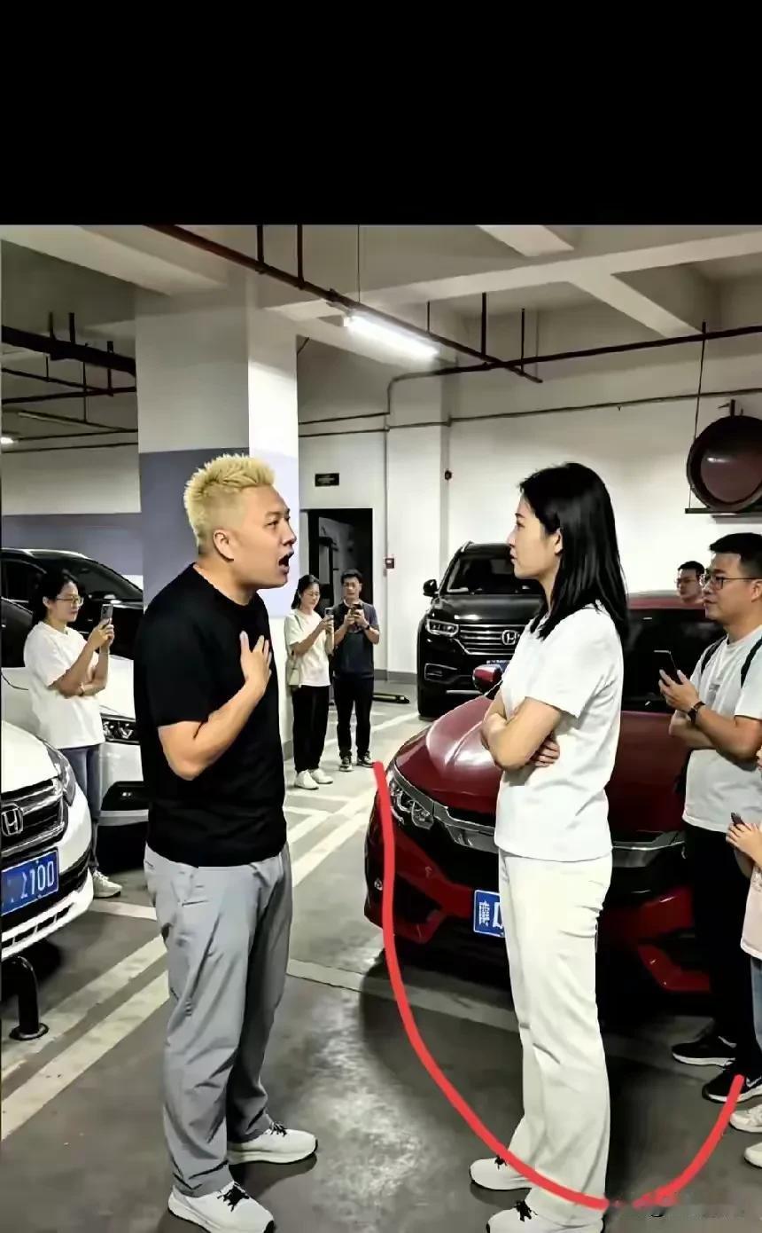 都不是好鸟！彭女士性子大大咧咧，做事不上心，随意占用别人私家车位，压根没顾及他人