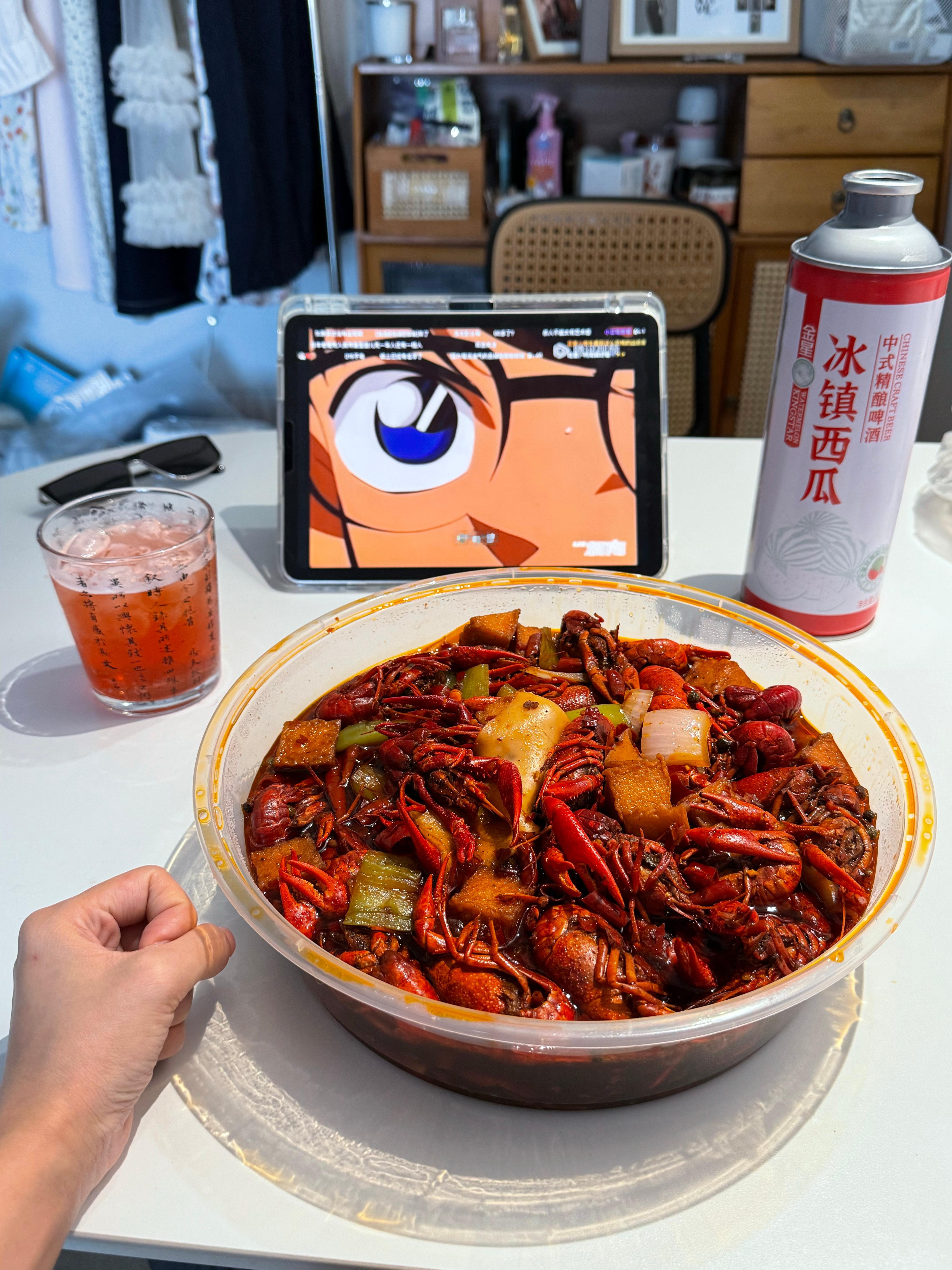 这么大一盆小龙虾才66米[色]能能食堂 ​​​