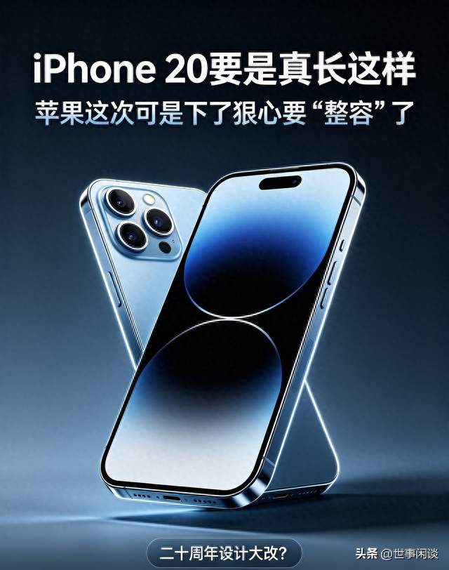 iPhone 20要是真长这样，那苹果这次可是下了狠心要“整容”了