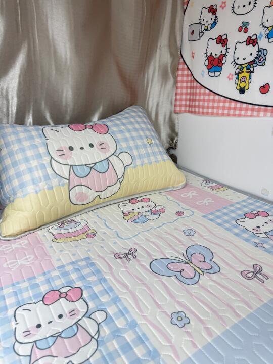 会呼吸的kitty凉席！凉而不冰的宿舍神器🛏️