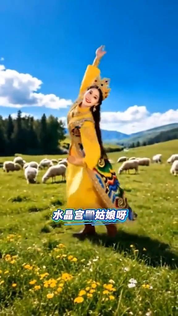新疆哈萨克族民歌《美丽的姑娘》。
整理改编：王洛宾。演唱：黑鸭子组合。制作：名山