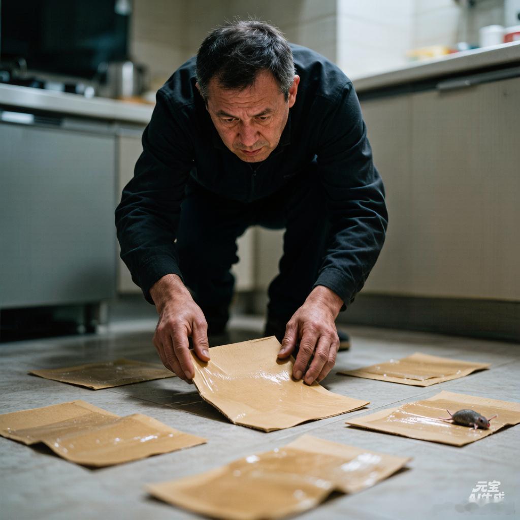 男子为抓老鼠把满地铺粘鼠板男子为抓老鼠把满地铺粘鼠板近日，一男子因家中老鼠猖獗，