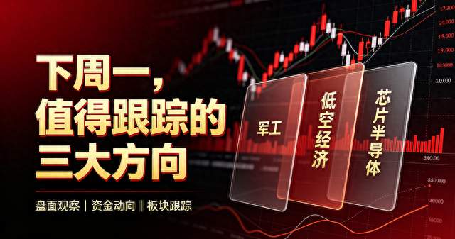 下周一，值得跟踪的三大方向