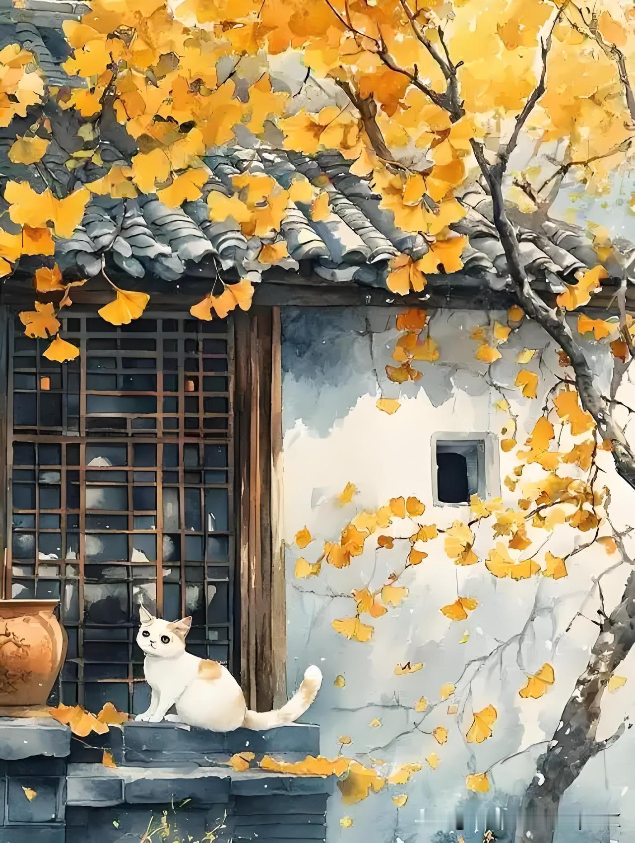《题静乐轩·四首》
——明·王绂
秋声早已到梧桐，
露气生凉湛碧空。
独倚阑干待