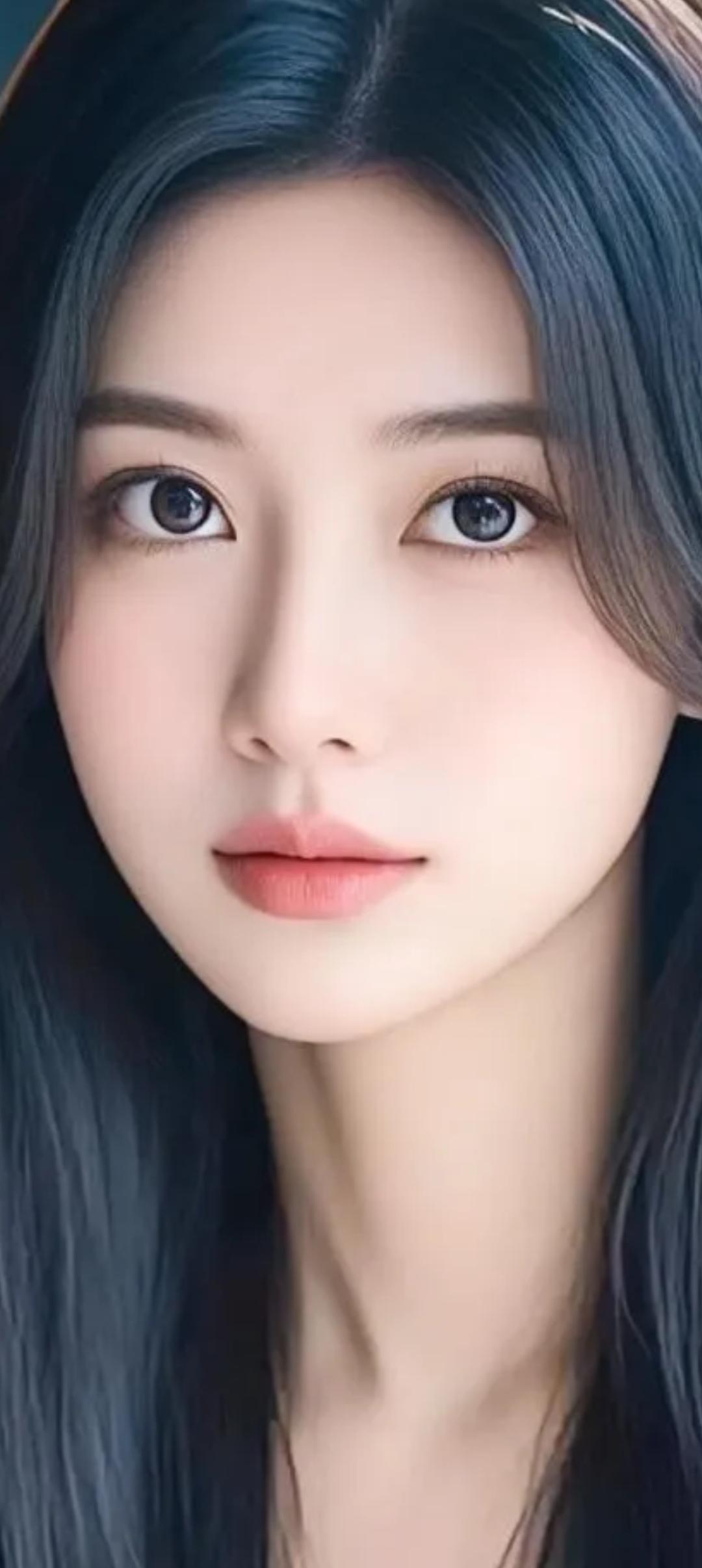 温柔甜美的少女，眼神清澈动人！🌸✨