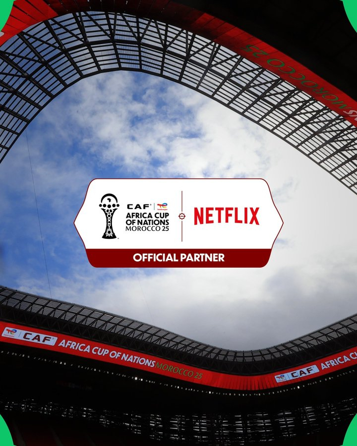 Netflix已与非洲国家杯达成合作，将制作一部专门介绍2025年非洲杯的纪录片