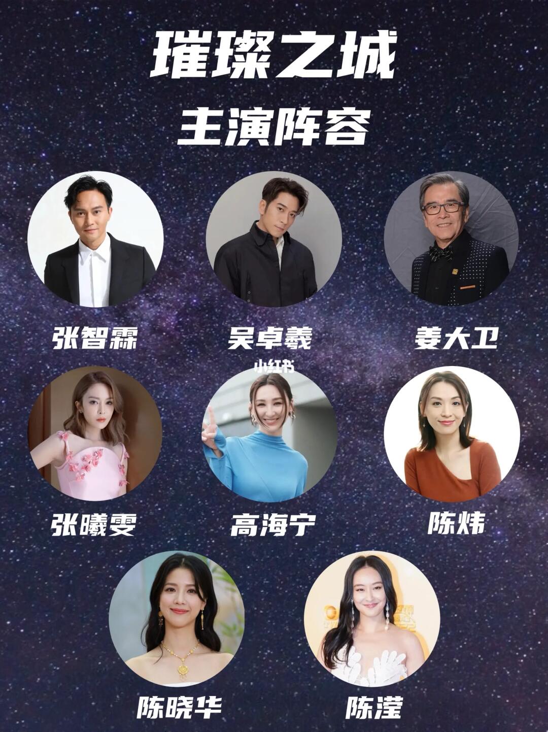 张智霖、吴卓羲主演的TVB《璀璨之城》阵容更新