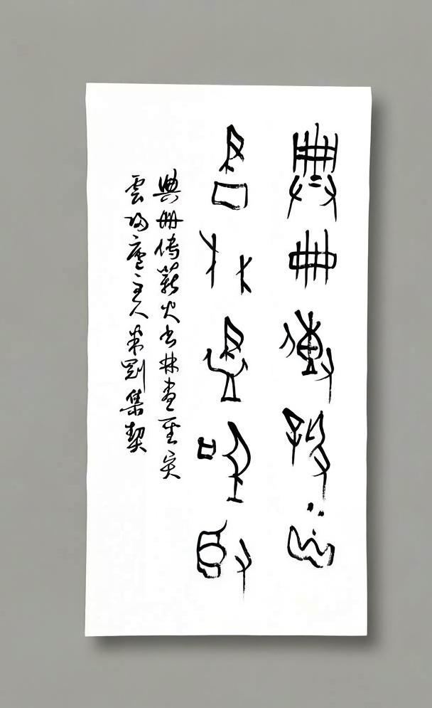 米刚甲骨文作品