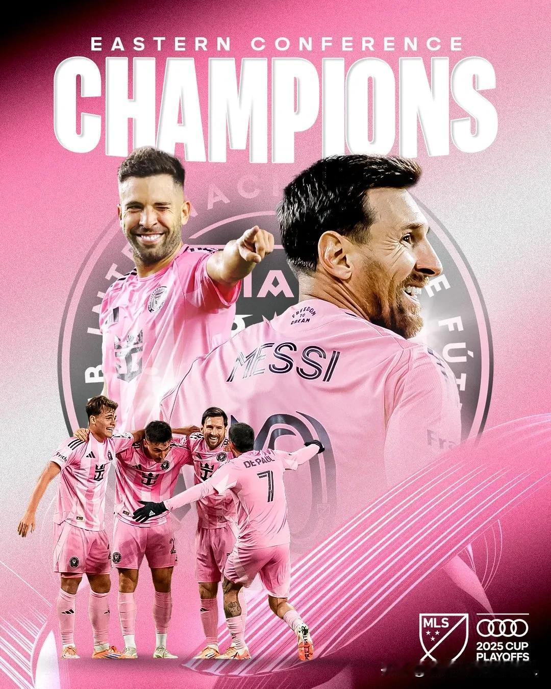 美职联分区决赛迈阿密国际5:1击败纽约城
迈阿密国际队史首进总决赛
梅西送出1次