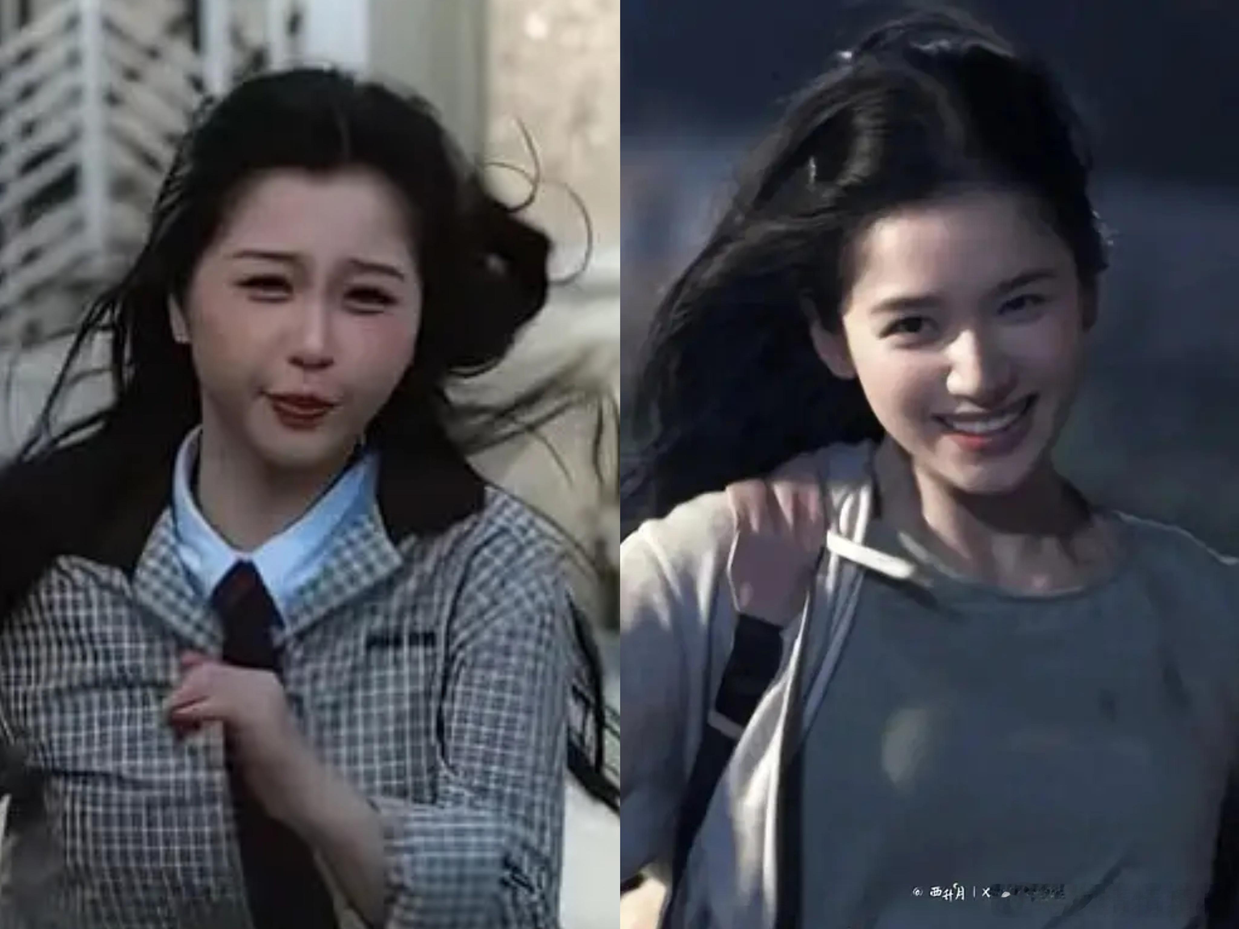 虞书欣和张婧仪跑步对比，美女就是养眼