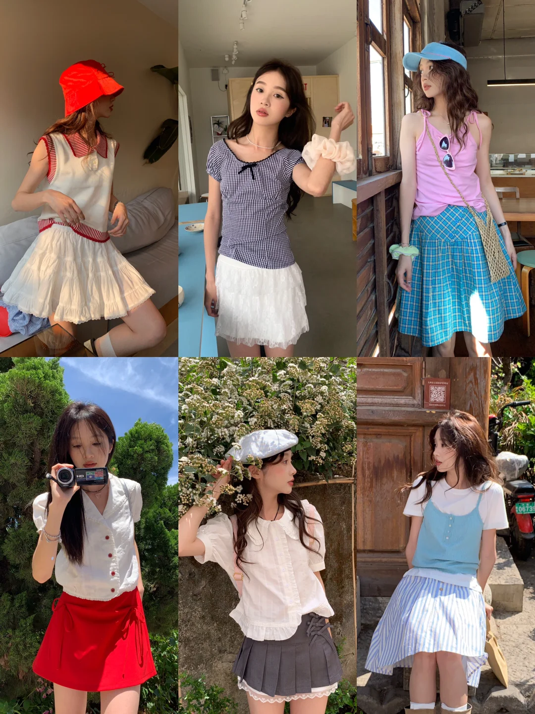3⃣️6⃣️套｜夏天短裙穿搭大合集