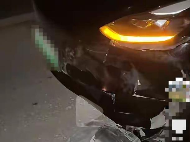 安徽六安，男子晚上7点半开车带着5岁女儿去合肥，路上，突然窜出3头野猪横过马路，