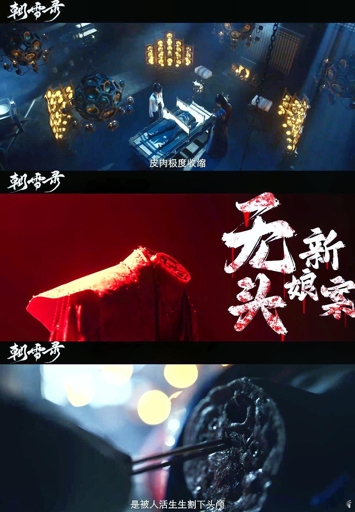 就这个针针渡红颜看哭我《朝雪录》里秦莞给宋柔缝合尸体这段，完全没想到会这么打动人