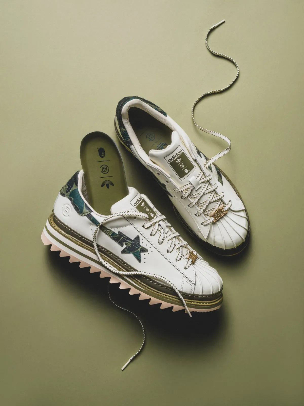 CLOT x BAPE x adidas Superstar 