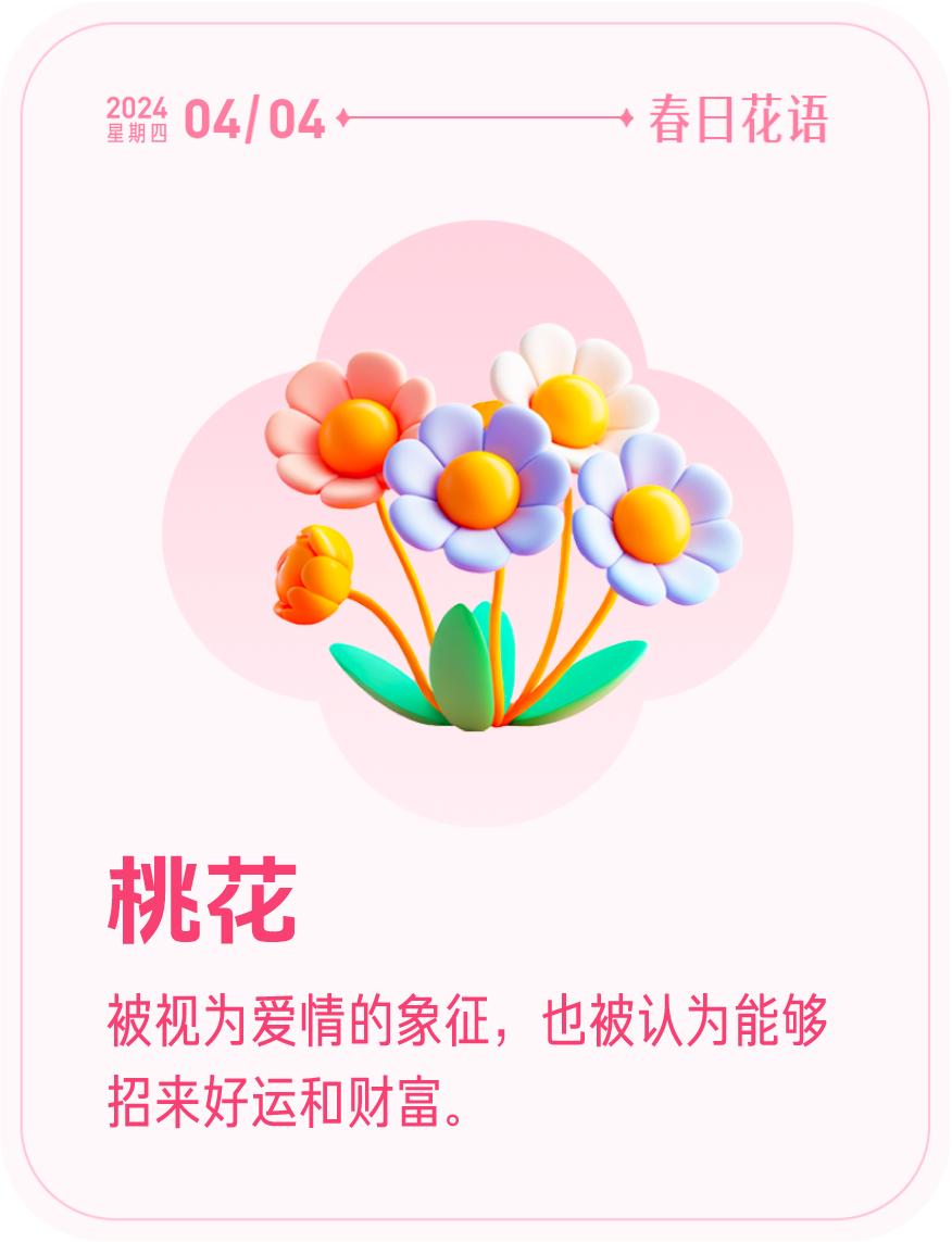 #春日花语#我抽到了「🌸桃花花语卡」🔗戳这里👉快来一起玩春日扭蛋机，送自己