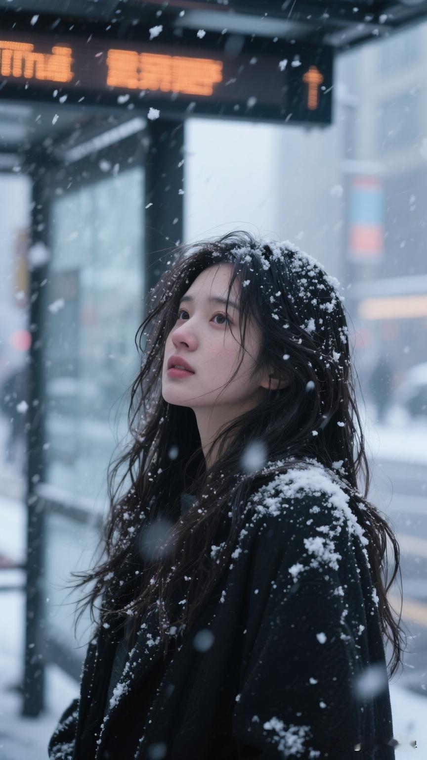 雪中漫步，寒冬里的温暖瞬间雪天故事感瞬间 冬日暖心镜头 冬日路上的风景