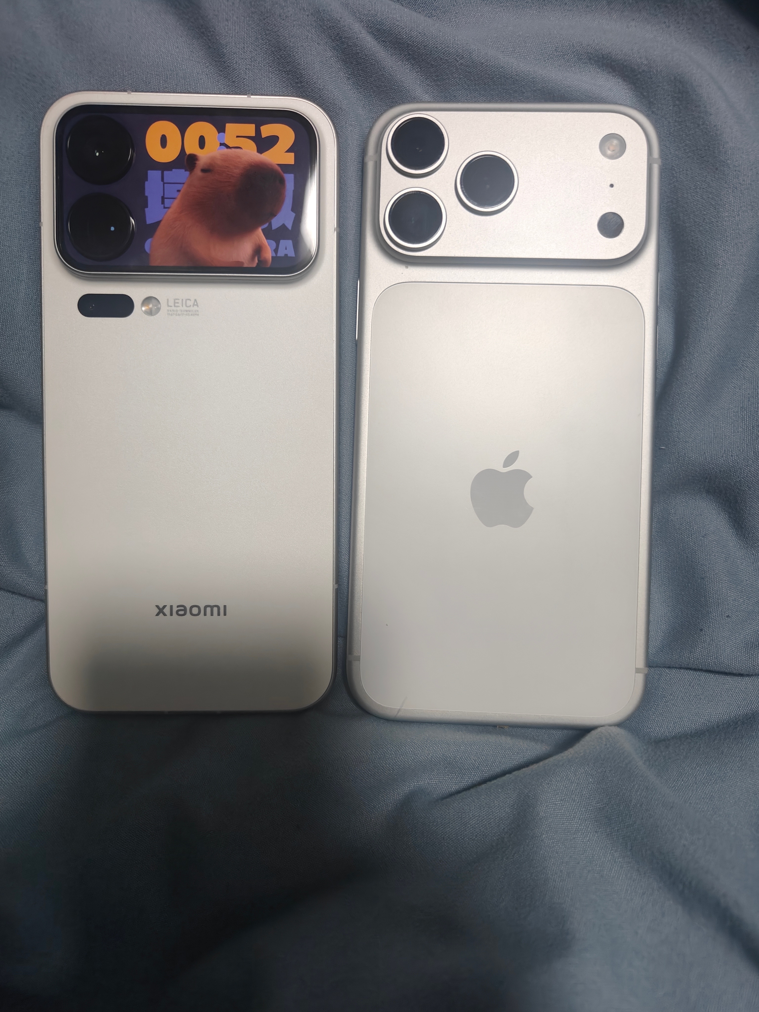 两款17Pro Max，左和右的背面设计，你更喜欢哪个。 