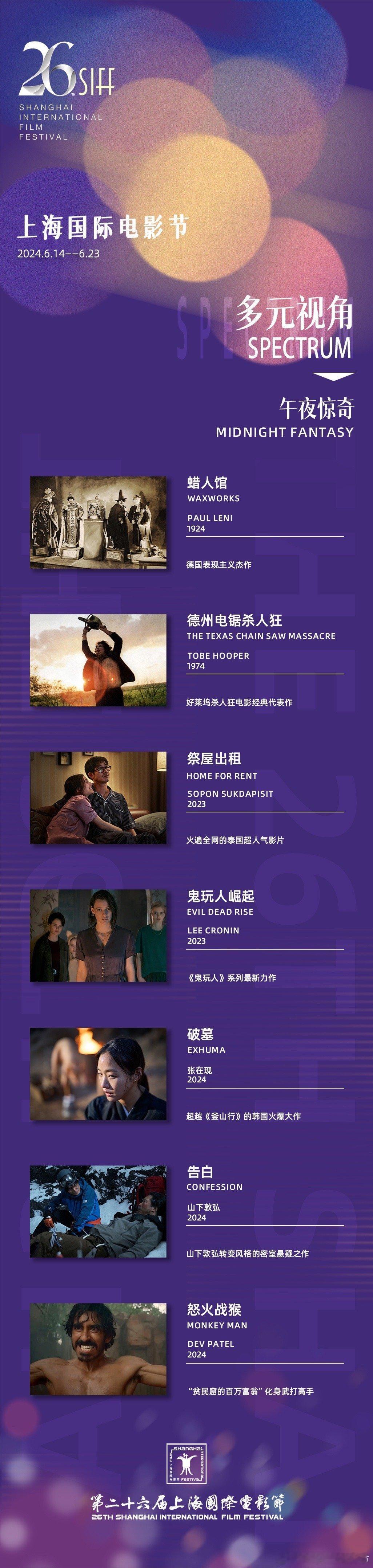 上影节的“午夜惊奇”单元也是每年最期待的单元之一，常常会集结不少新老恐怖片和惊悚