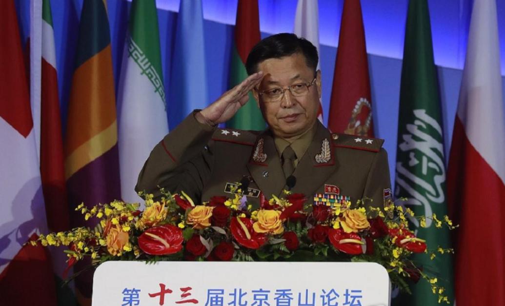 朝鲜国防省副相金刚日中将在北京香山论坛上，当着美韩代表的面，把话挑明了：让朝鲜弃