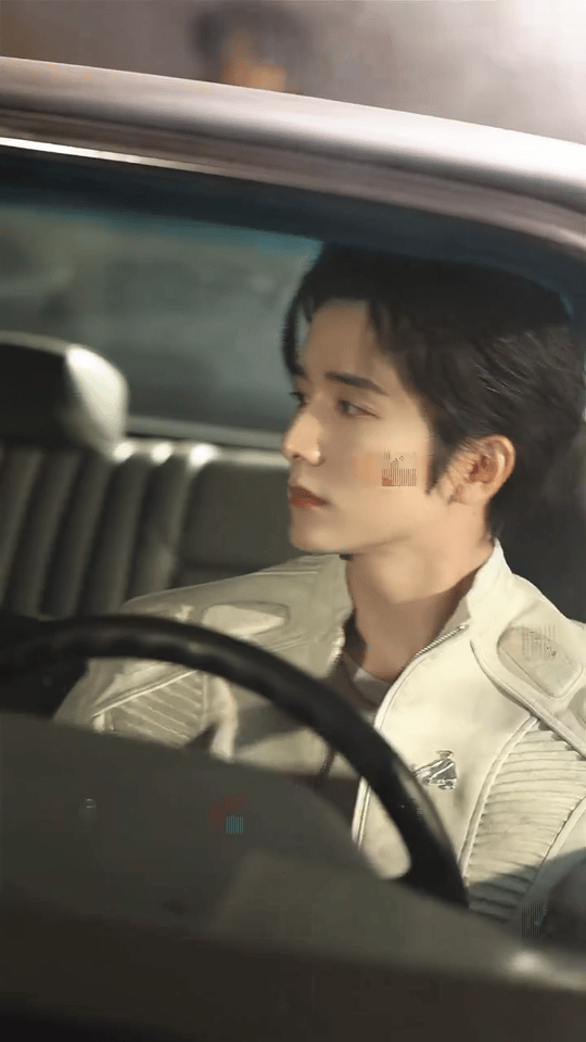 不想上班想上张新成的车张新成这组大片杀疯了！机车服配豪车，眼神直勾人，主打一个又