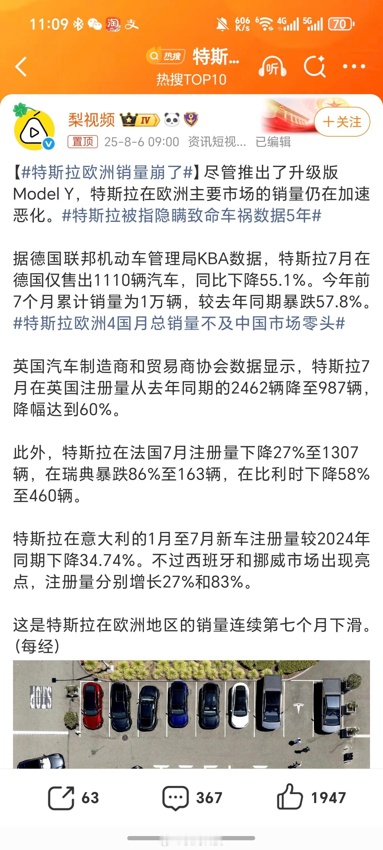 特斯拉欧洲销量崩了那么问题来了，特斯拉啥时候降价？现在都是二三十万的价格，我也买