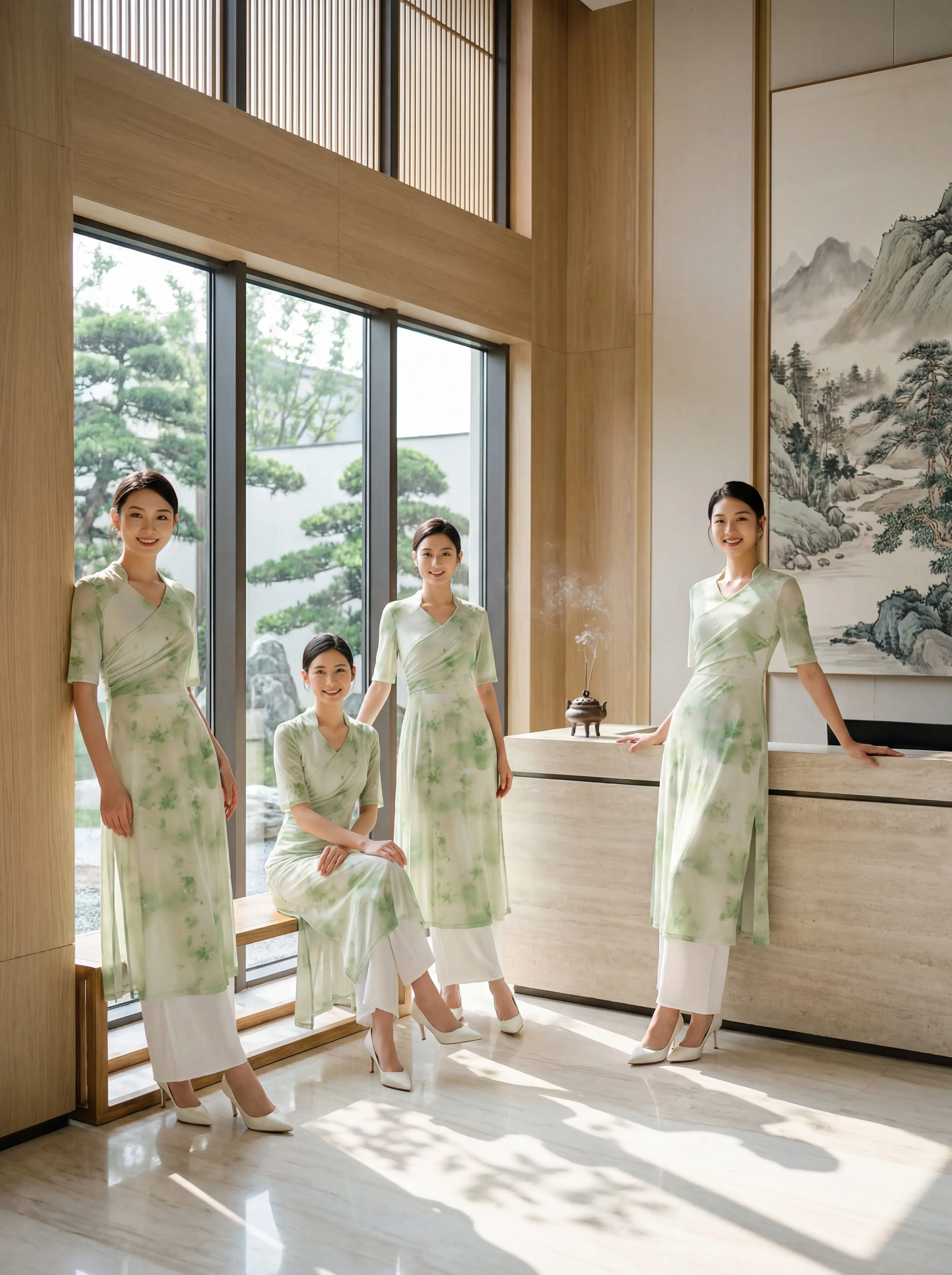 原来把国风穿在职场，真的会让人更自信💫。这套新中式职业装，不是刻意的...