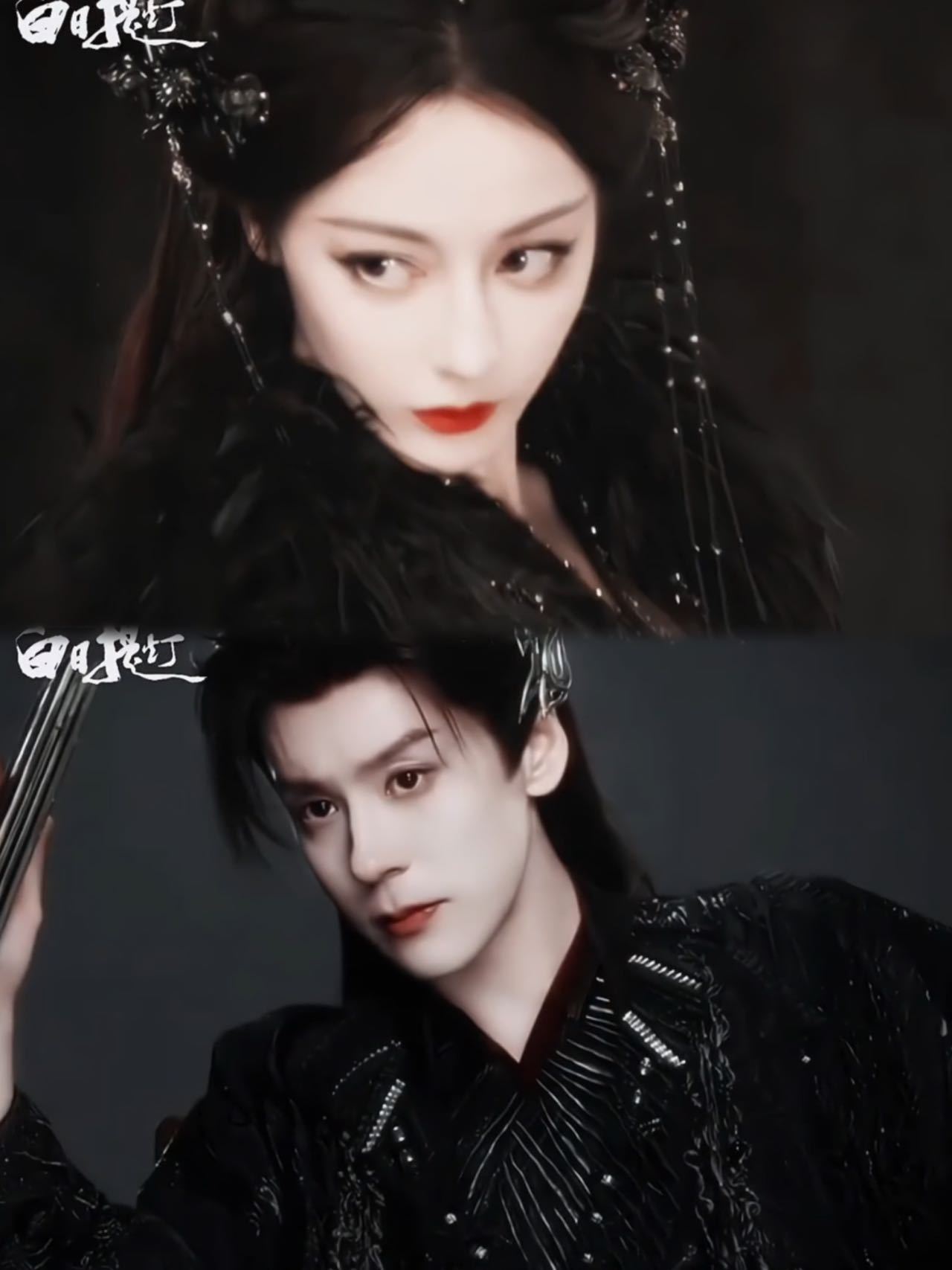 迪丽热巴魏哲鸣搭档新剧 同框即画报，说的就是这种。中轴对称、留白恰当，两张浓颜放