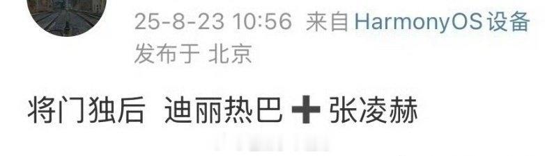 🍉新丽《将门独后》：迪丽热巴、张凌赫，这俩人合作你期待吗？ ​​​