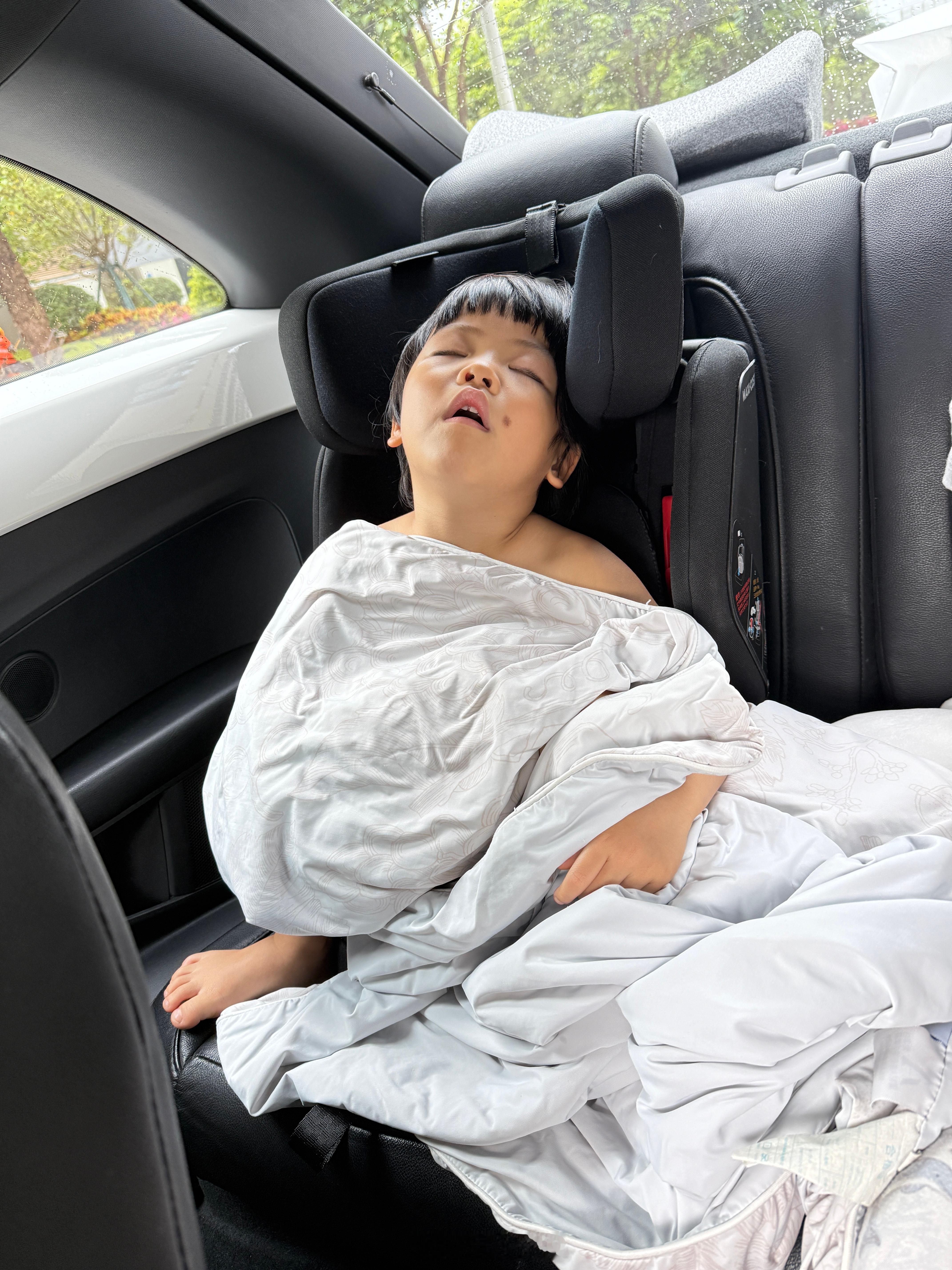 呵呵睡了想到有些网友小孩晚上七八点睡到早上七八点，起床后往幼儿园一送再看看我的日