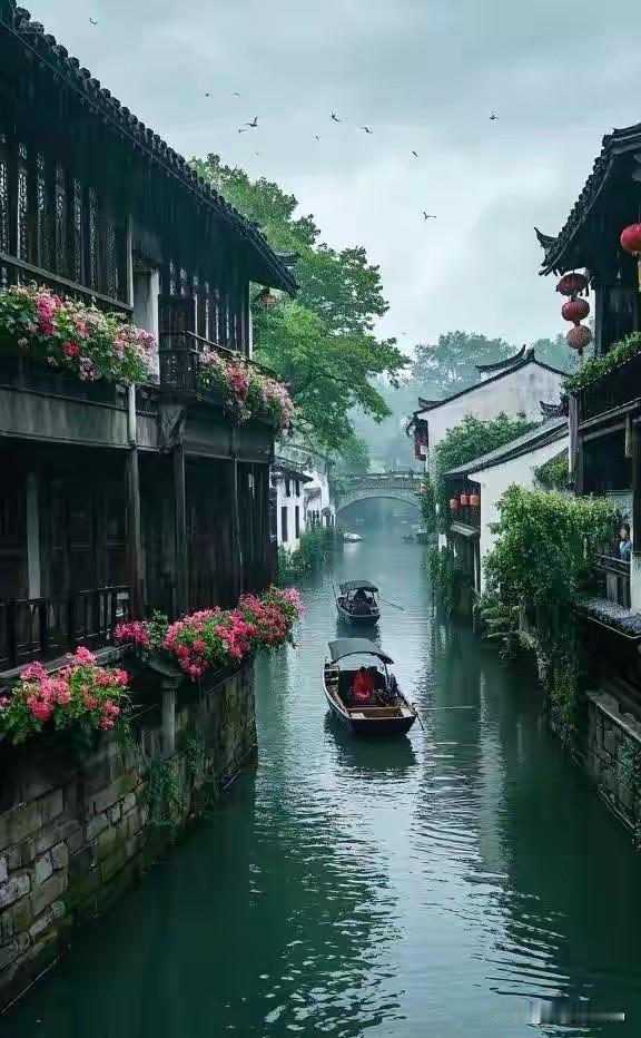 《江南春晓》

文/范圣嘉
 
细雨随风落野川，
轻烟漫染旧江湾。
千丝翠柳萦长