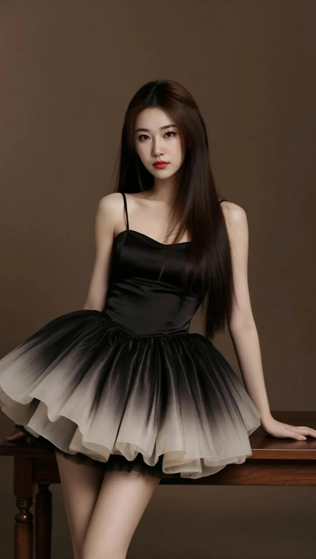 AI烟熏蓬蓬裙写真 ai创作