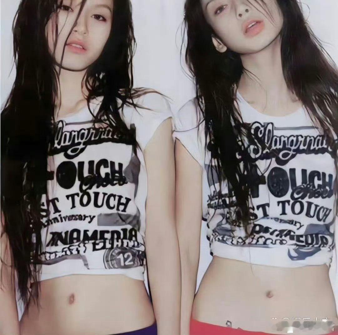 Angelababy和文咏珊早期写真，原来那时两人的感情这么好  