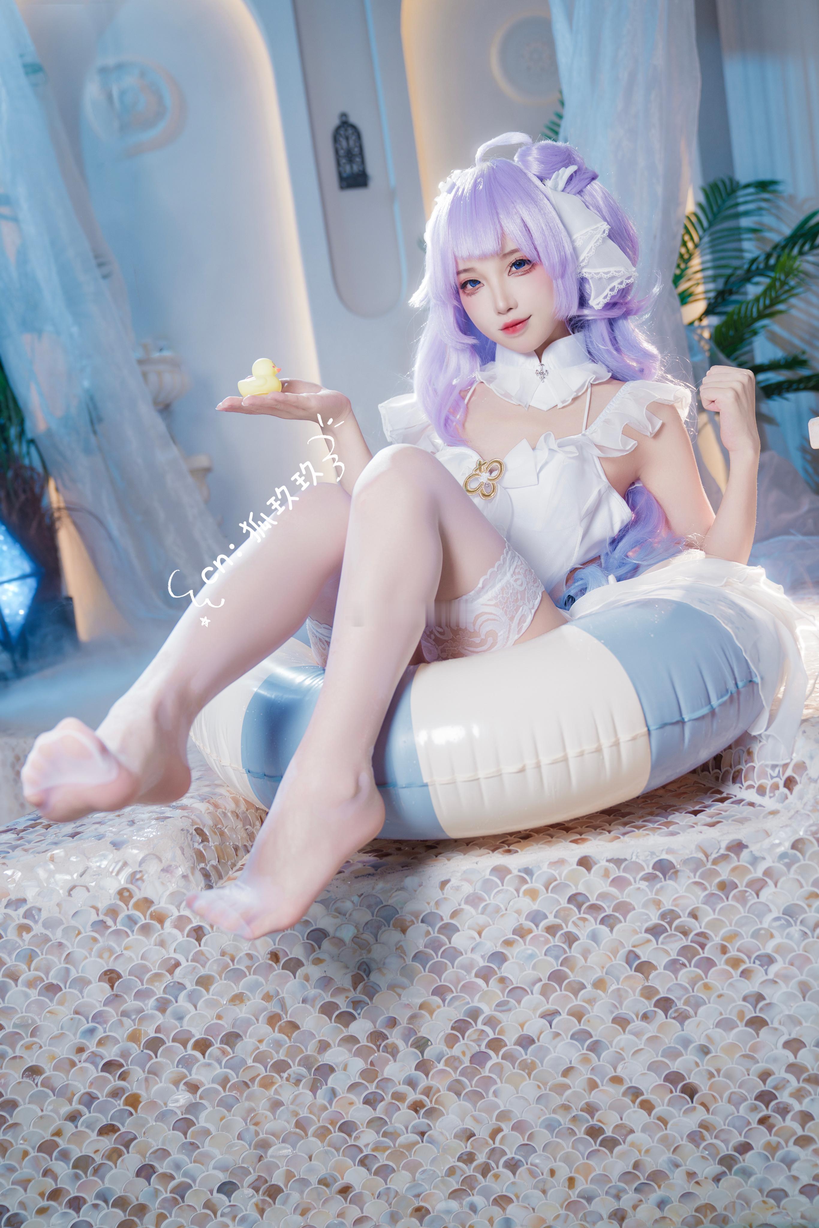 【碧蓝航线】独角兽泳装cos“哥哥，要和独角兽一起玩吗”📷诺顿老师牛波一！！下