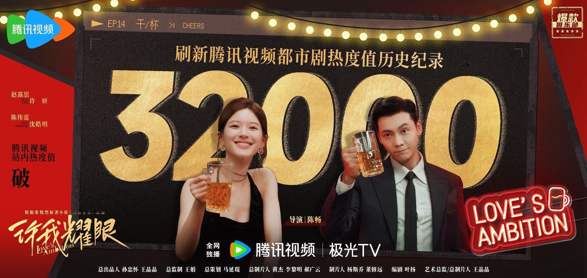 牛！！！许我耀眼热度破32000了！！！ ​​​