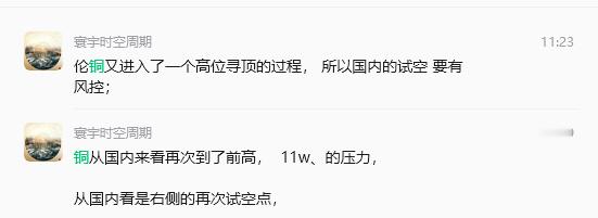 铜今天上午冲高 开空，定义的是波段级别的反弹确认，下午就下来了； 短线介入，波段