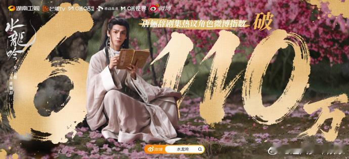 罗云熙的角色太有魅力了，微博指数一飞冲天，突破6110万，粉丝们的热情简直无敌！