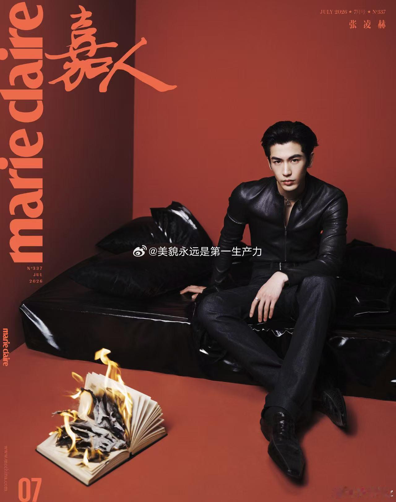 张凌赫 嘉人杂志像一条三角裤