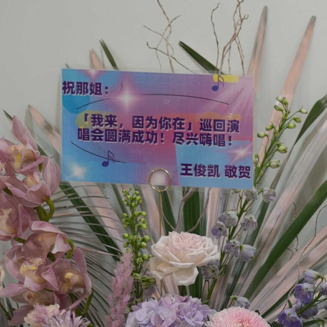 王俊凯那英怎么认识的王俊凯送了那英演唱会花篮，“祝那英演唱会圆满成功，尽兴嗨唱”