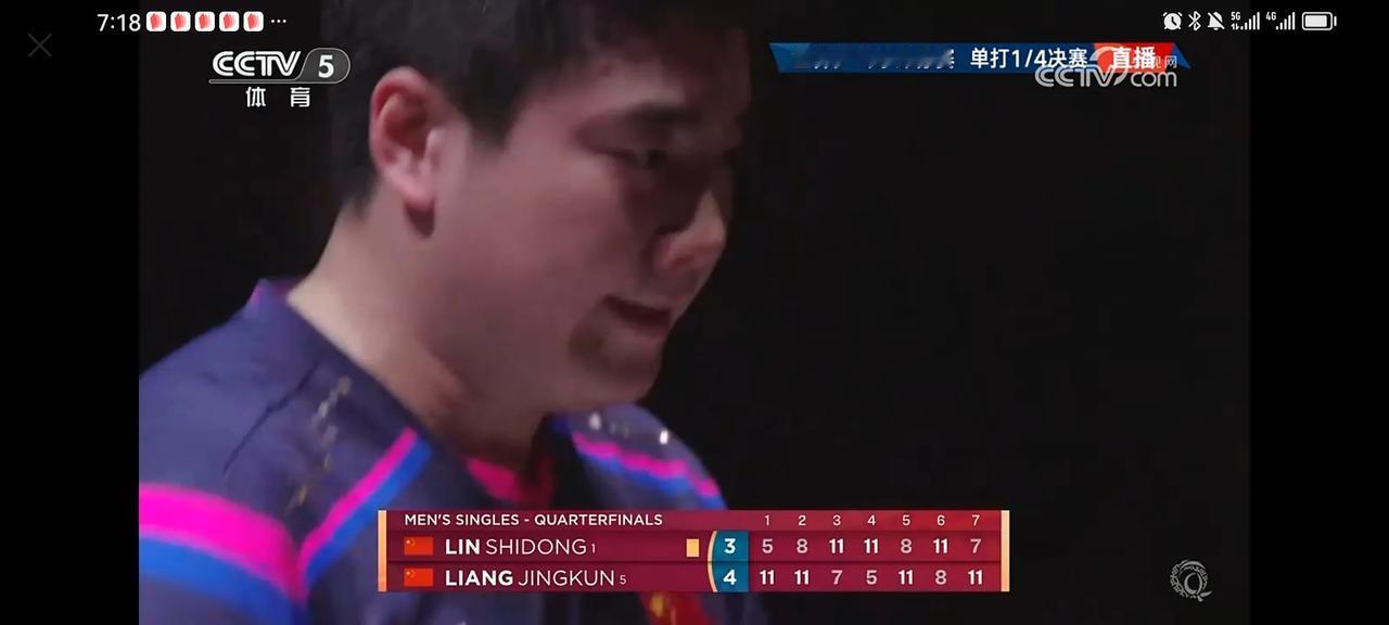 梁晋坤4-3战胜林诗栋晋级多哈世乒赛4强！