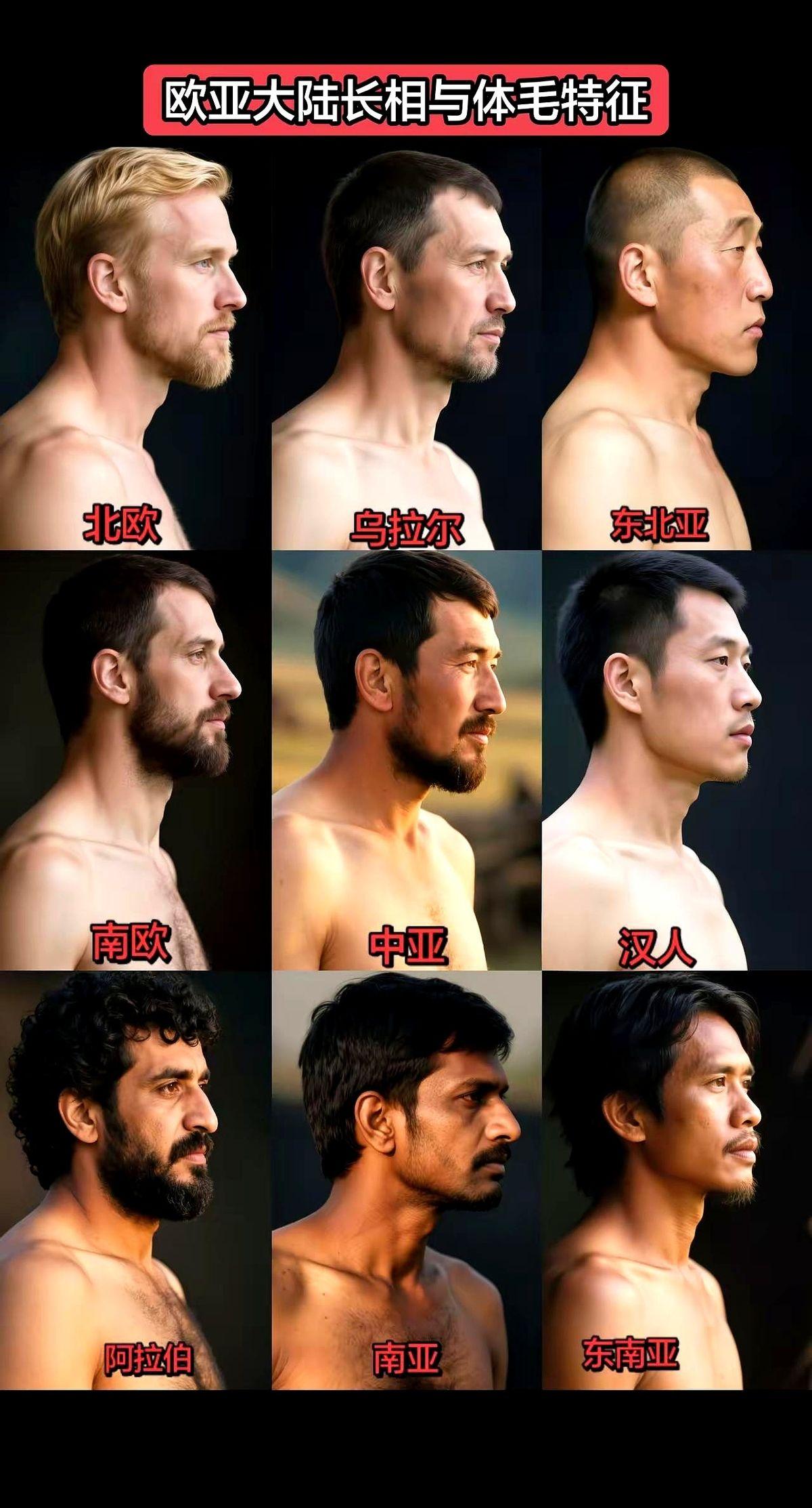一张流传极广的“欧亚大陆人脸分布图”，直接把人看迷糊了。
按理说，顺着地图从东往