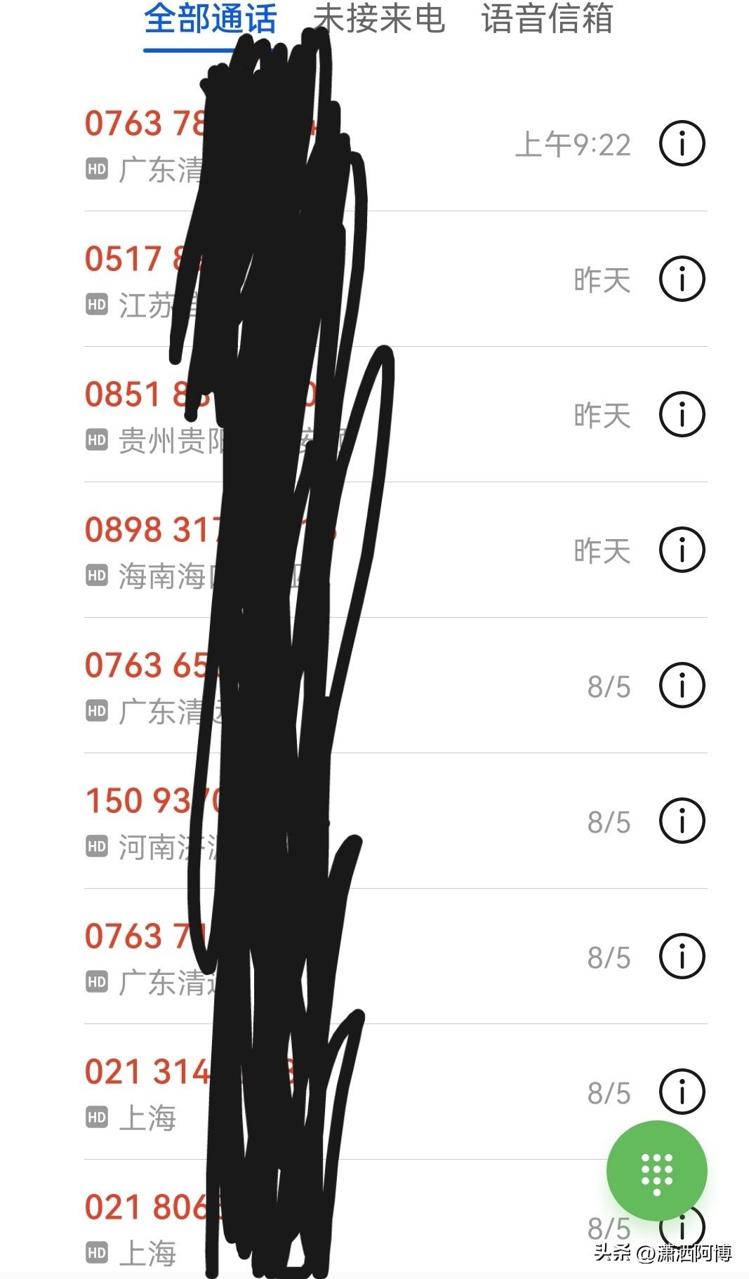 这些人真的恶心，天天打电话做广告，不知他们累不累啊？