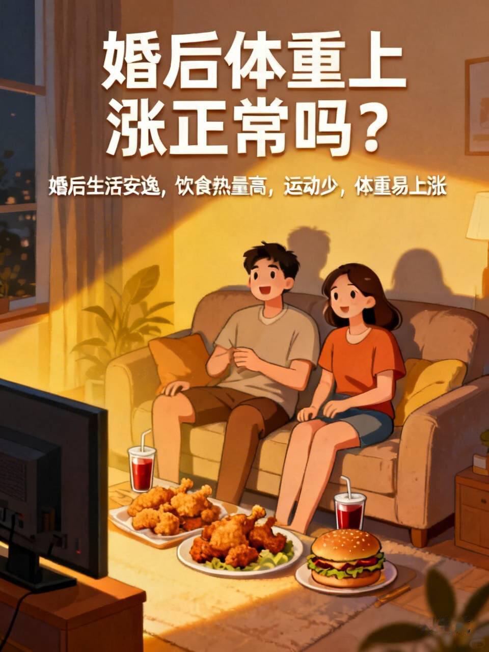 身边好多朋友结婚头两年，体重都悄咪咪涨了10到20斤，之前还瞎猜是不是和婚后生活