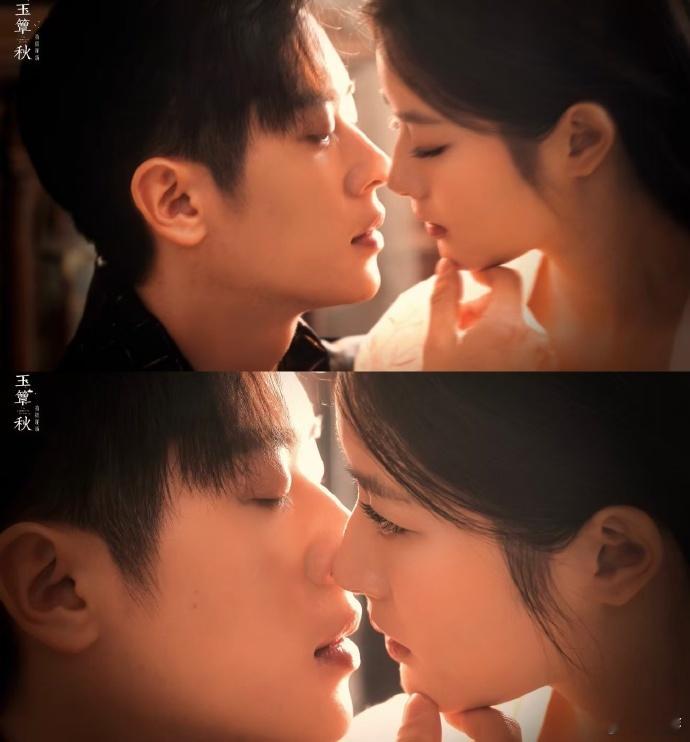 丞磊徐若晗玉簟秋鼻尖吻玉簟秋揽腰吻海报 虞昶轩上位者气场好绝，轻轻揽腰就让叶平君