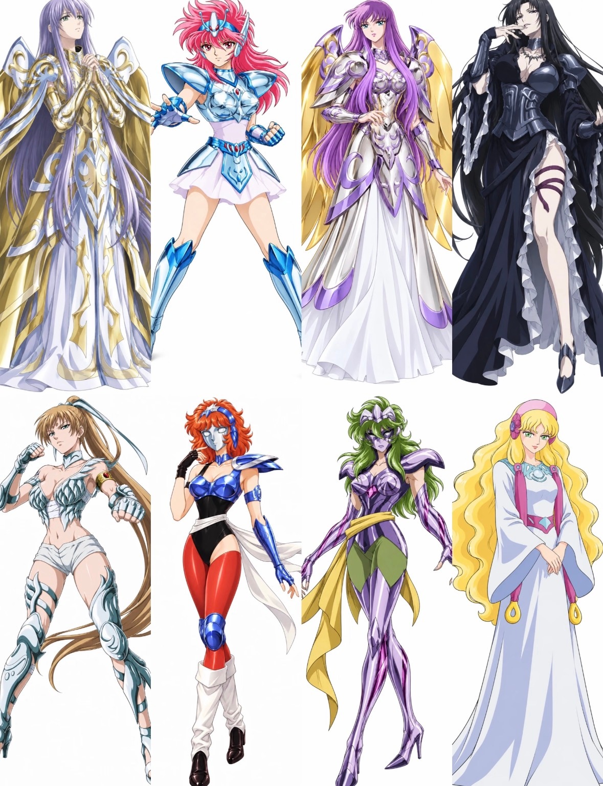 《圣斗士星矢》女角色，看看你知道几个？！[doge]动漫追番团圣斗士星矢动漫[超
