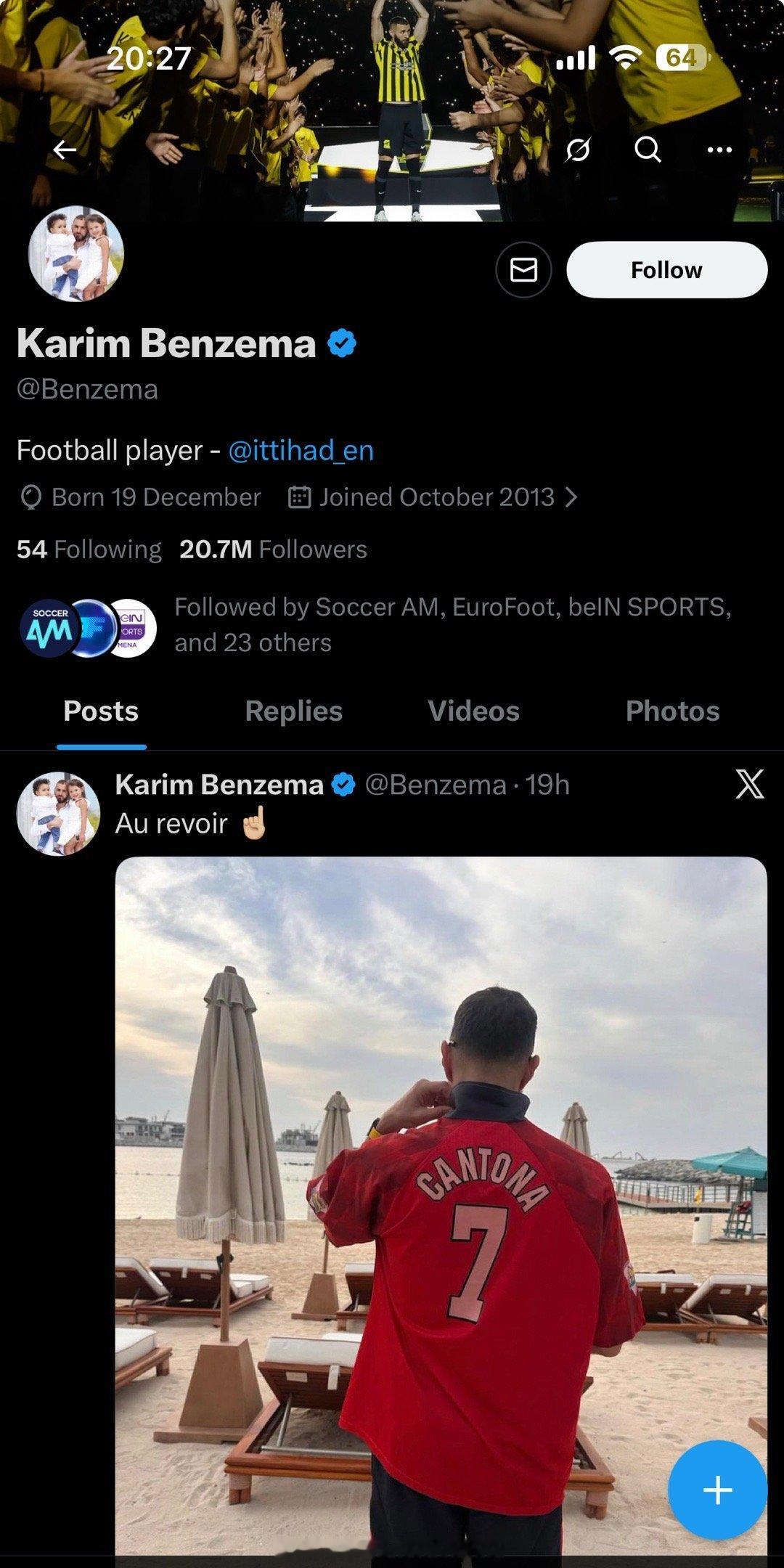 本泽马更新推：国王的球衣 