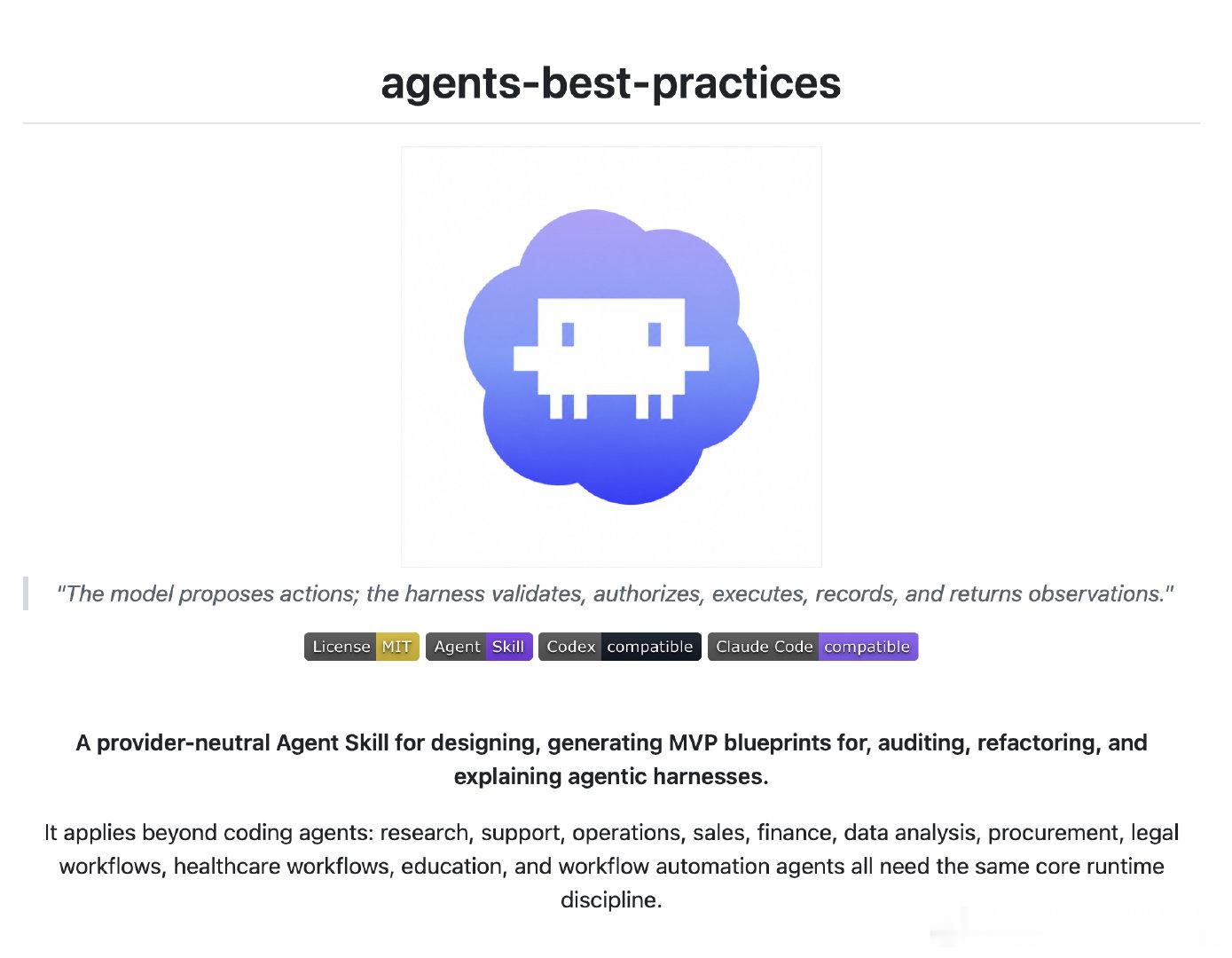 agents-best-practices 是一套跨平台的 Agent 技能，专