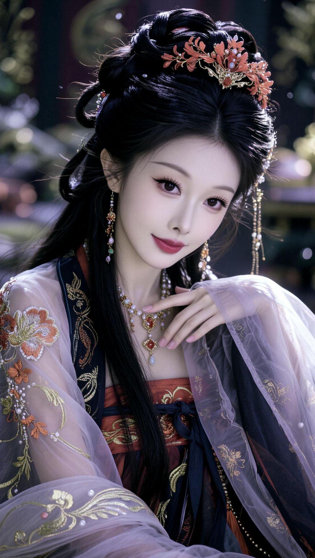 AI古风甜韵写真  古风的完成度还得看脸 ai古风美人写真模板 惊艳
