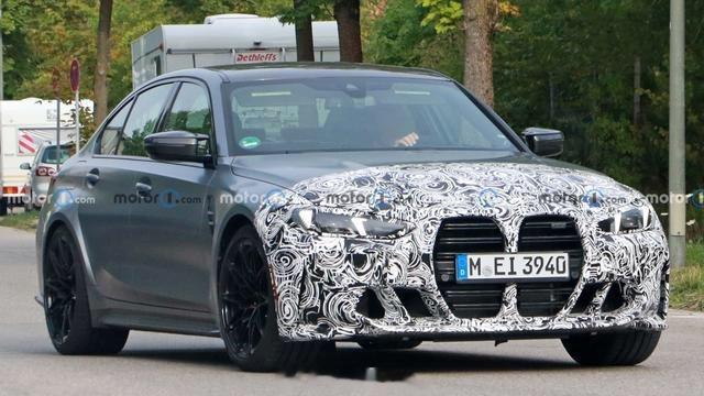 #大v聊车# 【新款宝马M3谍照，前脸内饰有变化，最快年底亮相】宝马M3 即将迎