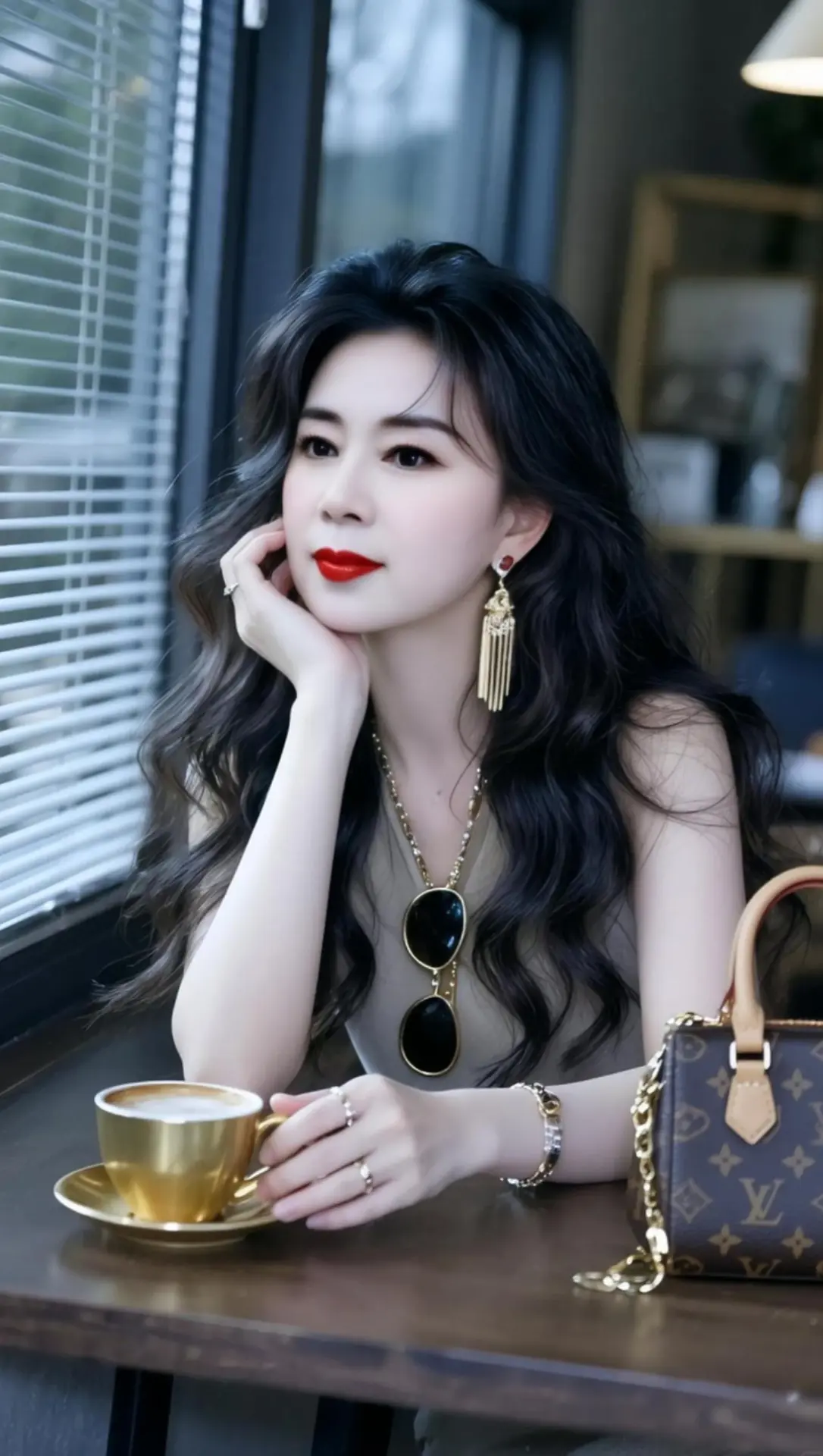 AI窗畔咖啡写真 随变ai随便玩
