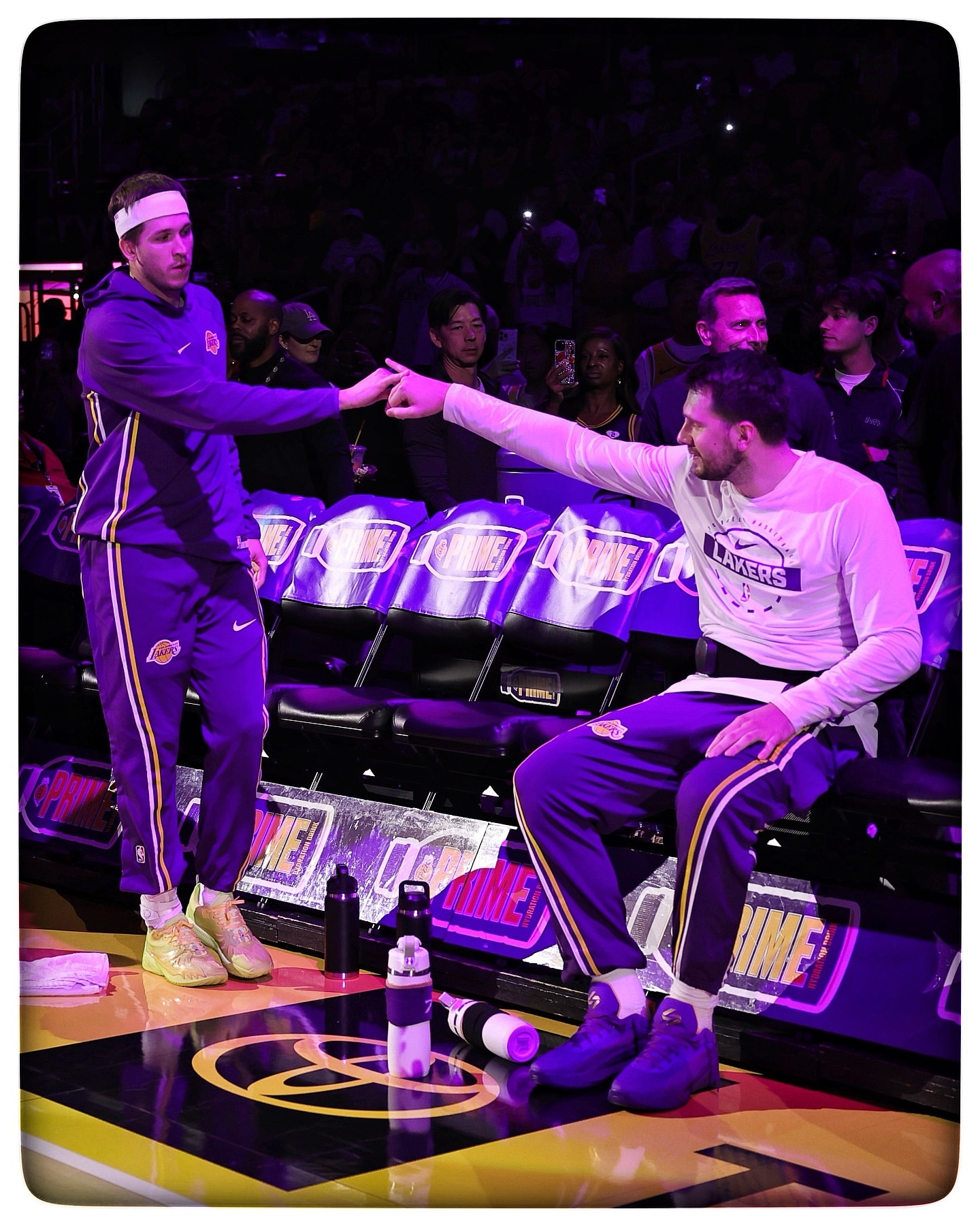 昨日对阵国王剪影洛杉矶湖人